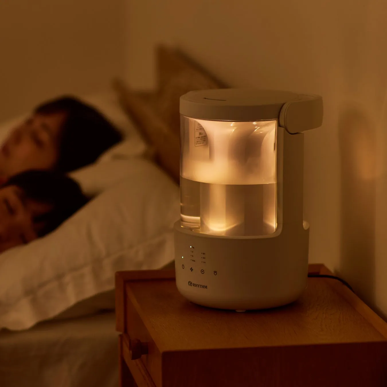 操作パネルとLEDライト
