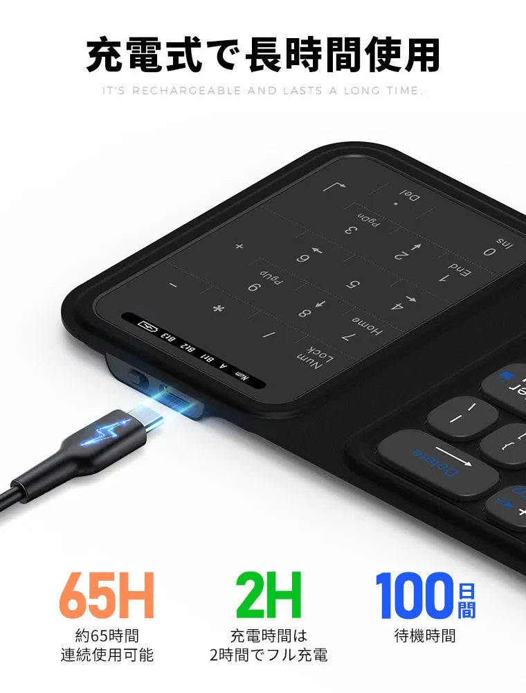 Type-C充電ポートとバッテリー表示