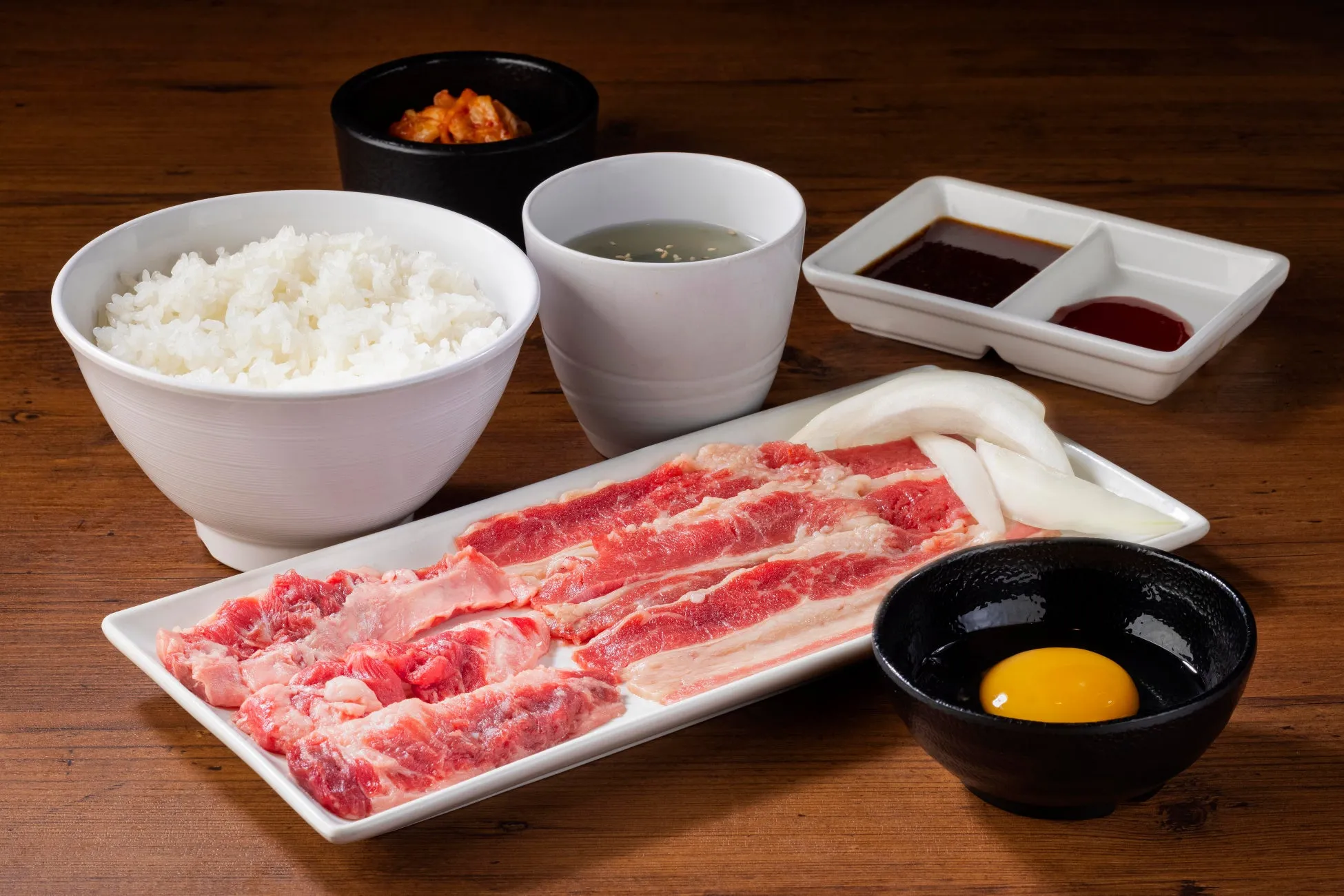 匠カルビ＆大判カルビセット（ごはん・スープ・キムチ・生卵付き）