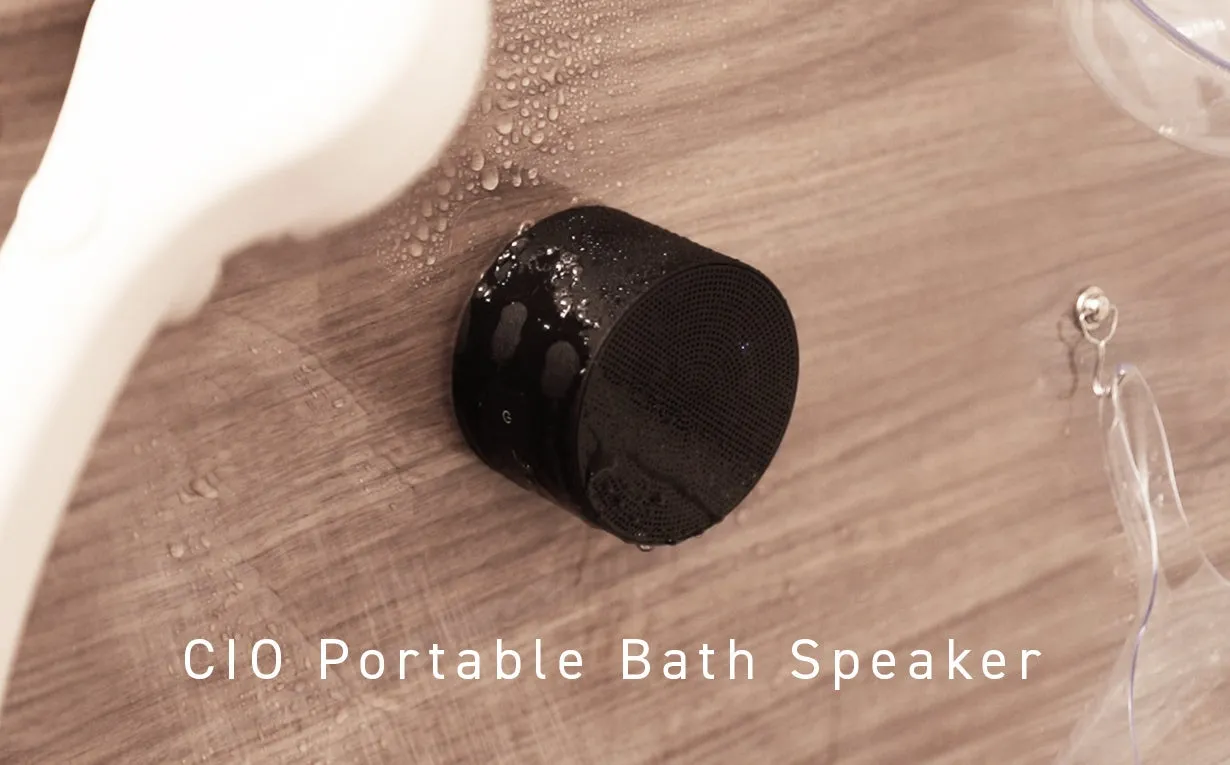 お風呂の壁にピタッ！CIO Portable Bath Speakerで始まる新感覚バスタイム体験