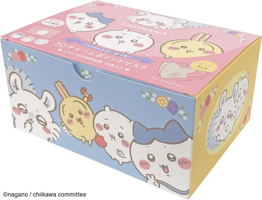 ちいかわ 3Dチャームポイントマスク(フルーツ)のパッケージ