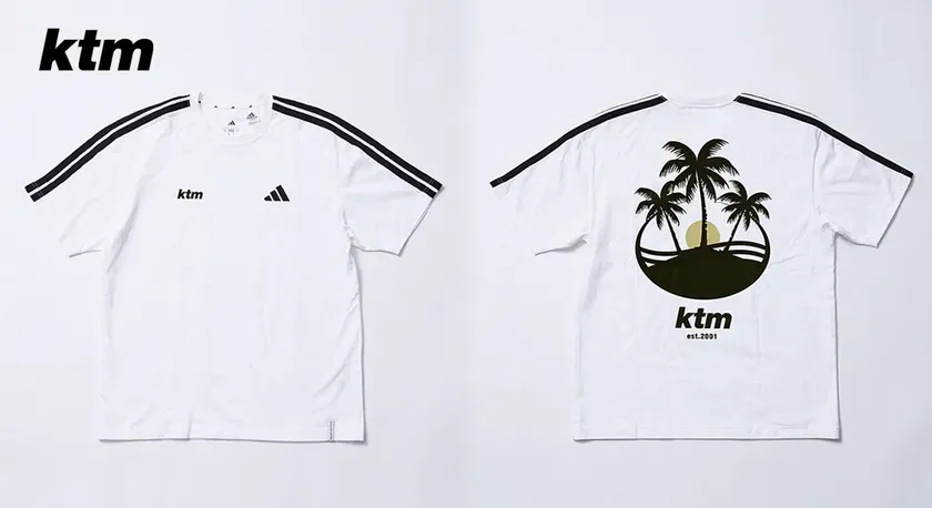 アディダス ルーズフィット スリーストライプス Tシャツ for ケツメイシ (バックデザイン)