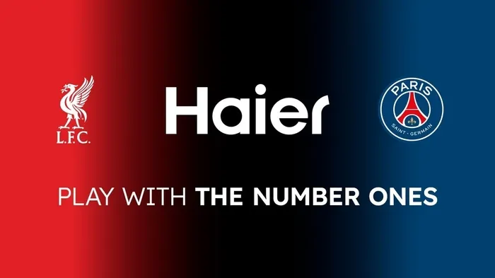 Haierのロゴとスポーツチームのイメージ