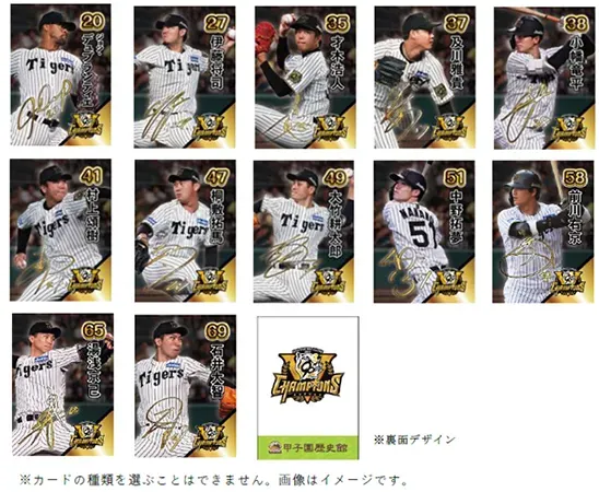優勝記念カードのデザインイメージ（2）