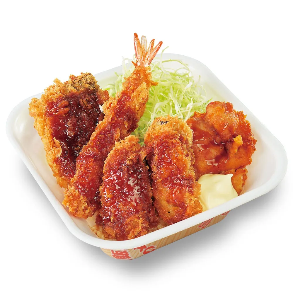 秋の海鮮フライ丼弁当