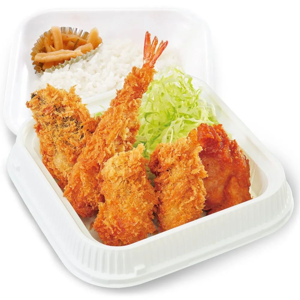 秋の海鮮フライ弁当
