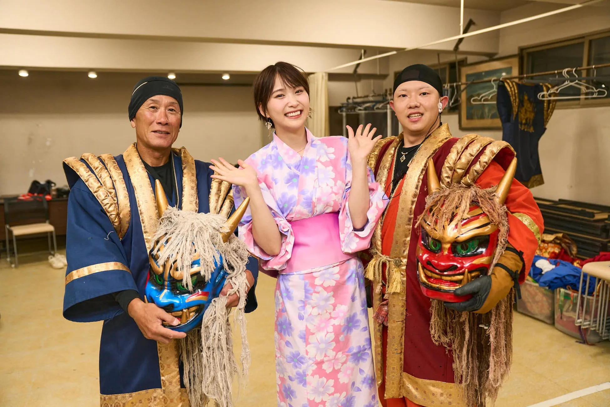 夜空を照らす鬼花火