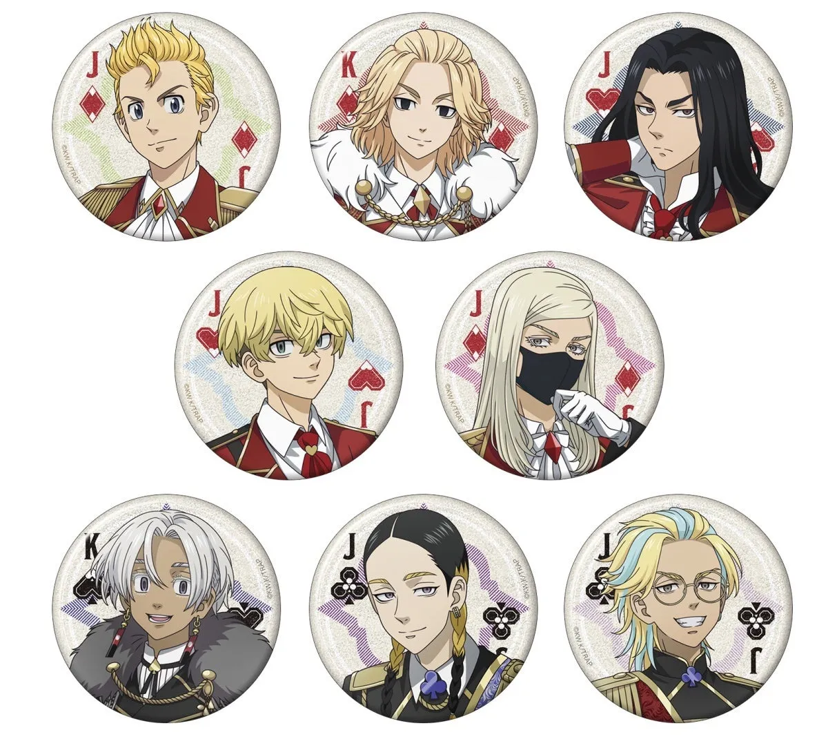 騎士風キャラバッジコレクションのイメージ