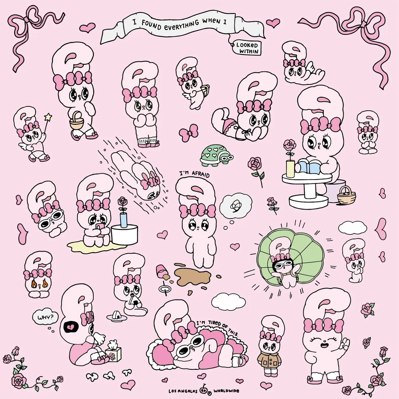 エスターバニーが服を着たイラスト