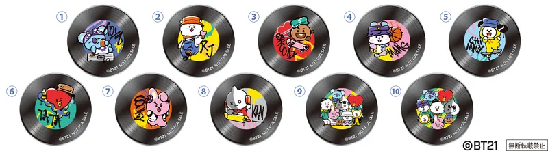 BT21アクリルステッカー