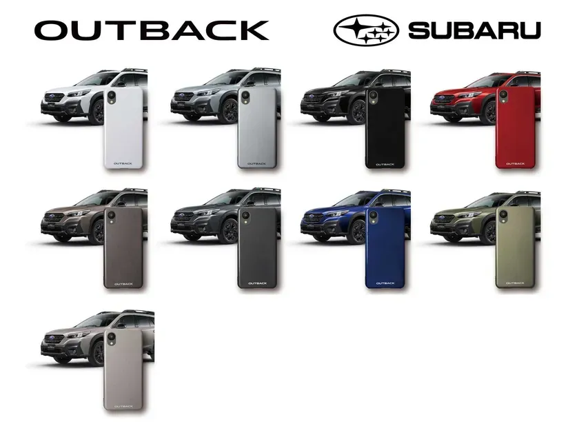 OUTBACKのボディカラーのスマートフォンケース・カラーラインナップ