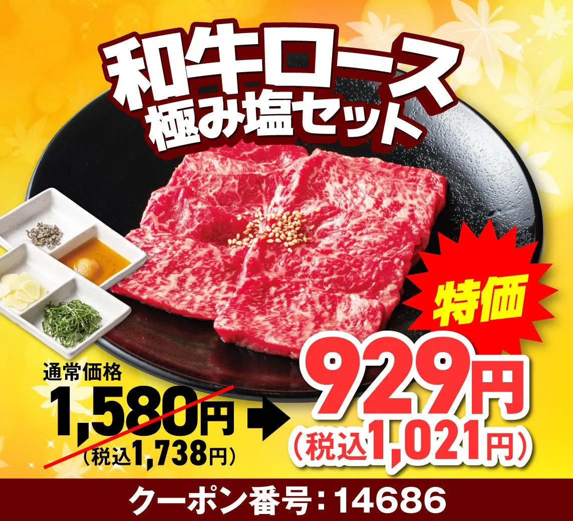 和牛ロース極み塩セット
