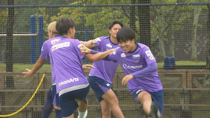 田中聡選手の練習風景