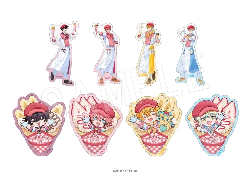 クレープ型アクリルキーホルダー