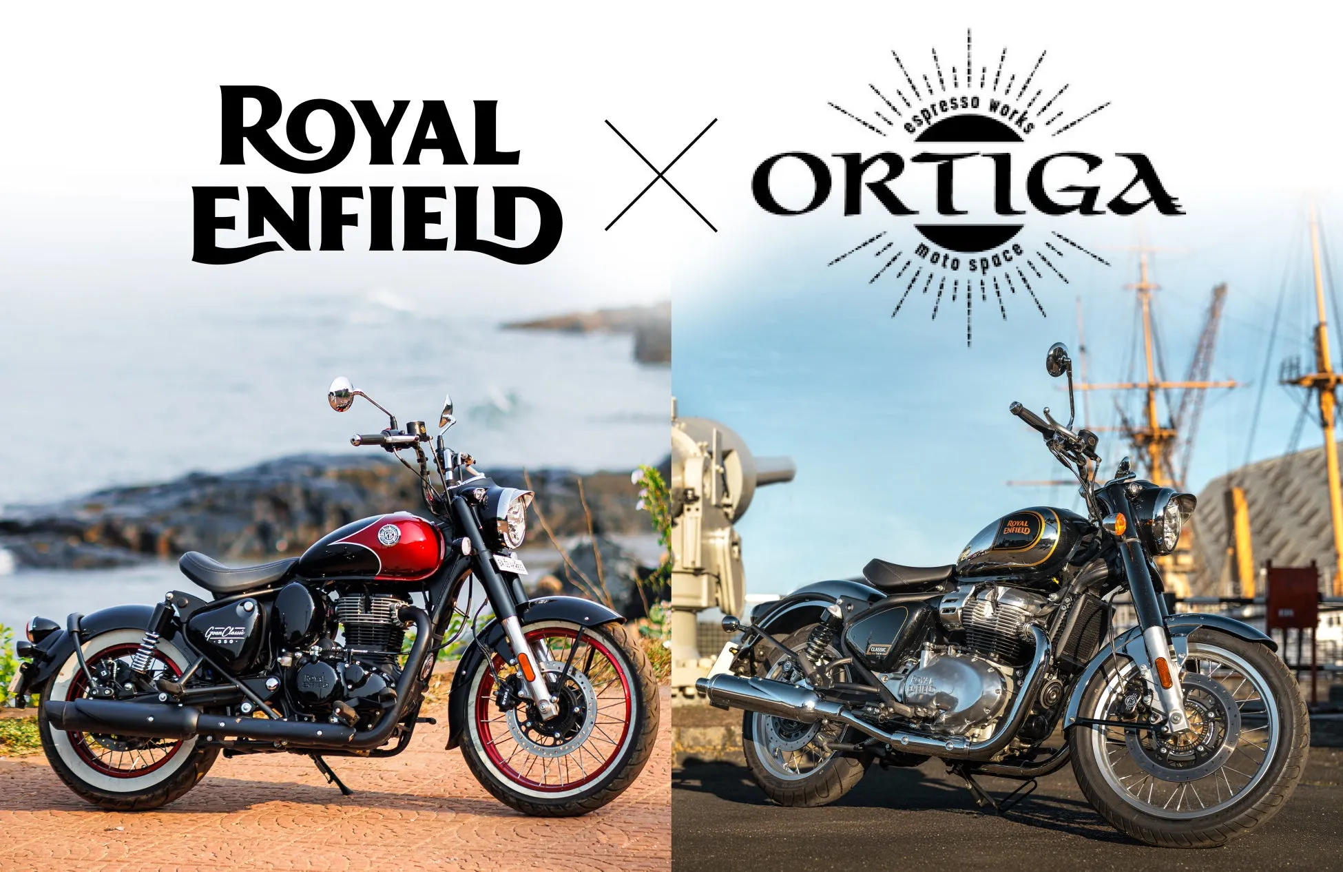 【浅草ORTIGA】ROYAL ENFIELD新型をカフェで体感！『GOAN CLASSIC 350/CLASSIC 650』特別展示
