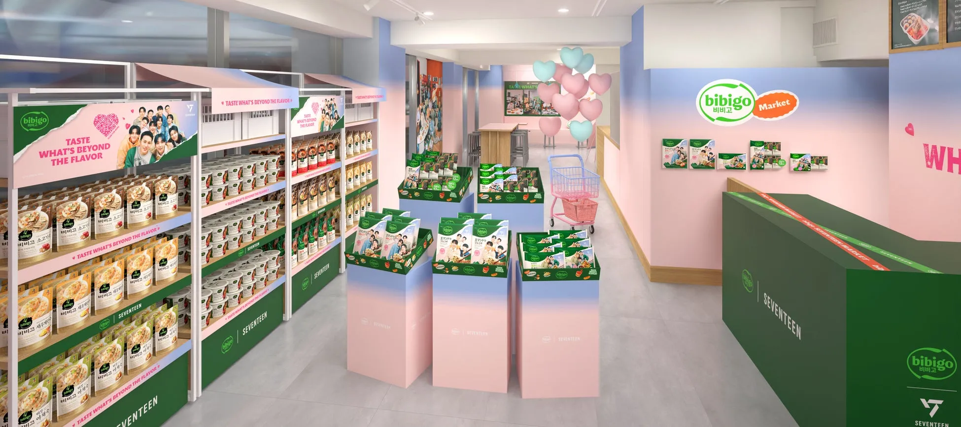 コラボ新商品パッケージ先行展示
