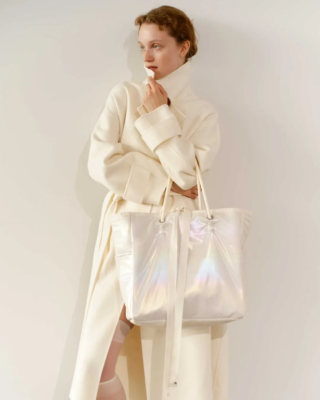 RB Large 2way Tote Pearl Shine
