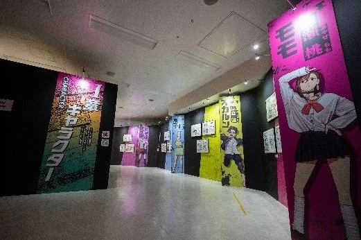 漫画の展示会の様子