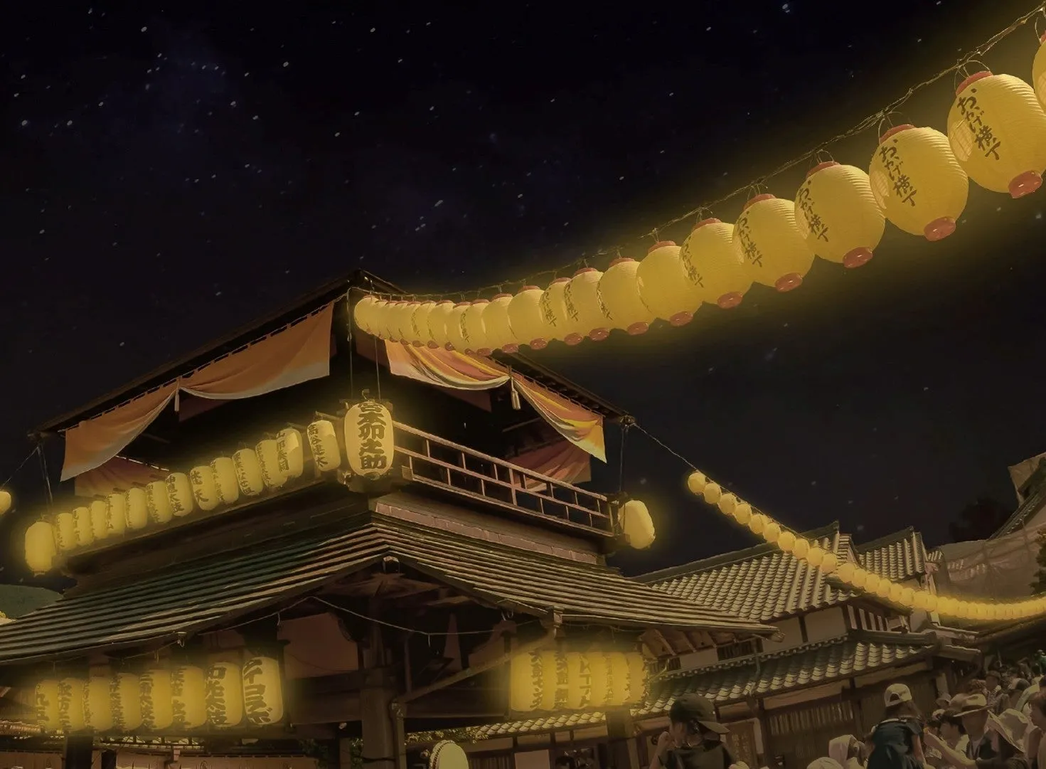 夜のお祭り