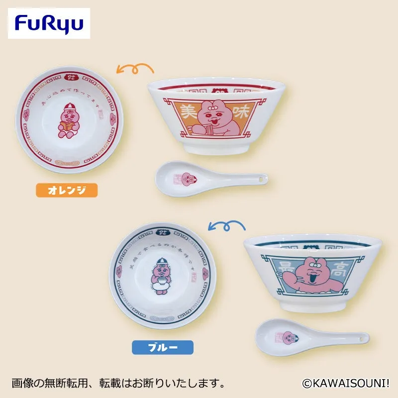 おぱんちゅうさぎのレンゲ付きラーメンどんぶり