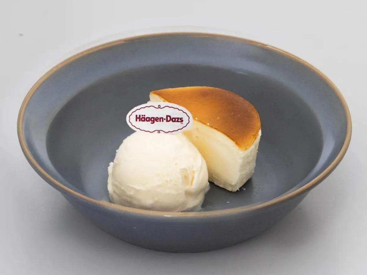 ハーゲンダッツとチーズケーキの盛り合わせ