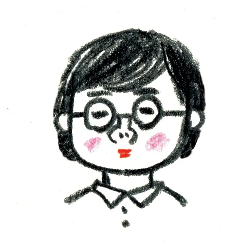メガネをかけた女性のイラスト