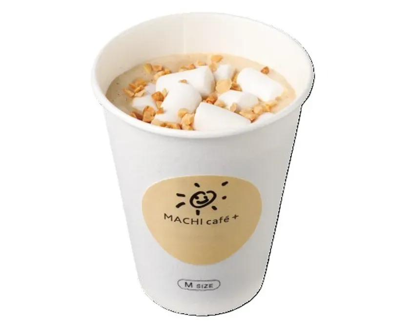 マシュマロとナッツのカフェドリンク
