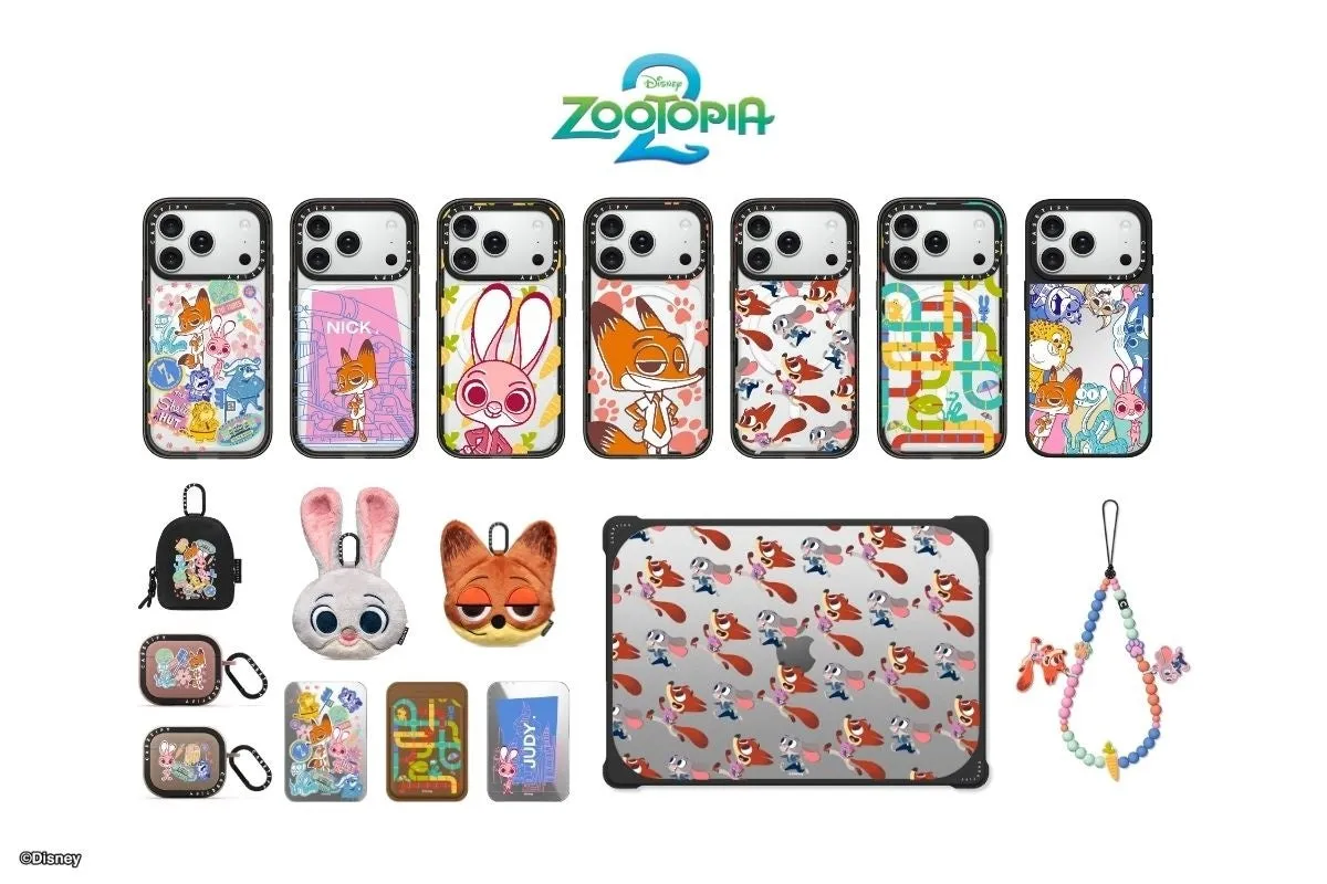 ズートピアキャラクターのスマホケース、AirPodsケース、タブレットケース、ストラップ