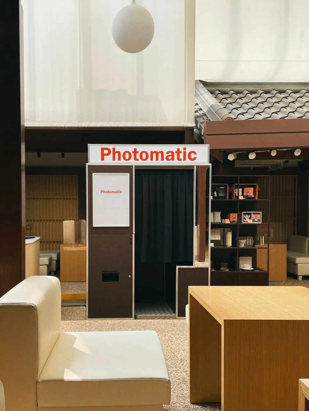Photomaticフォトブースの内装