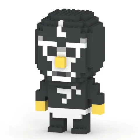 ブロックで作られたペンギンのキャラクター