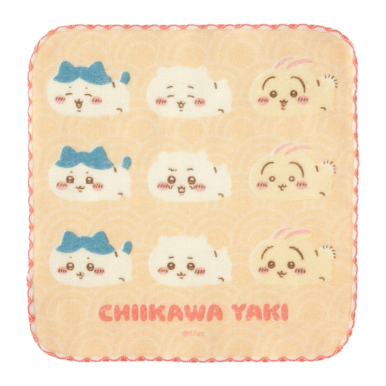 ちいかわ焼き ガーゼハンドタオル 青