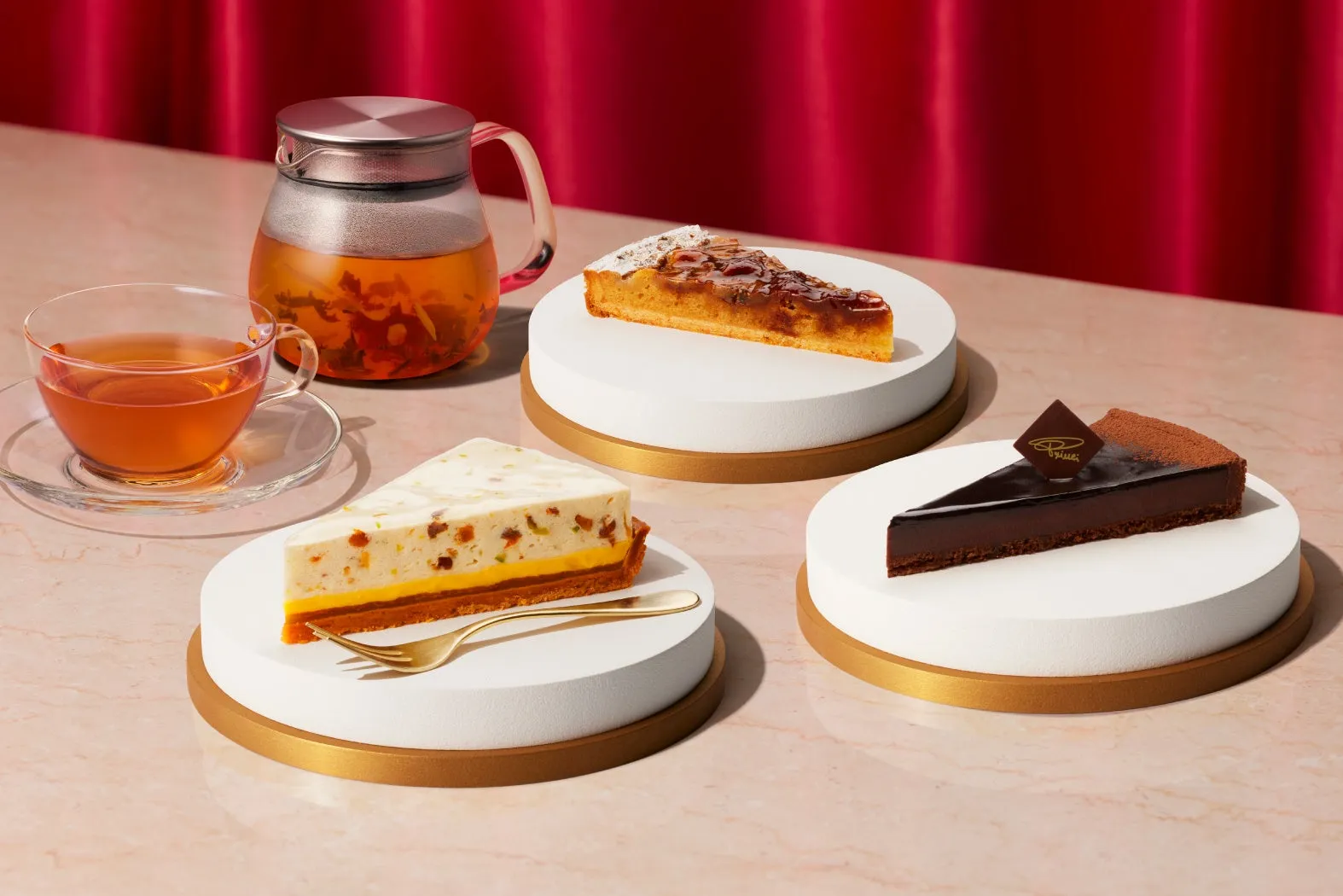 プリンチ®デザート3種と紅茶