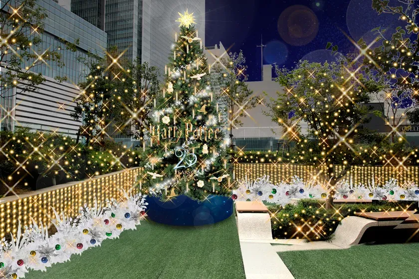 天空のクリスマスツリー