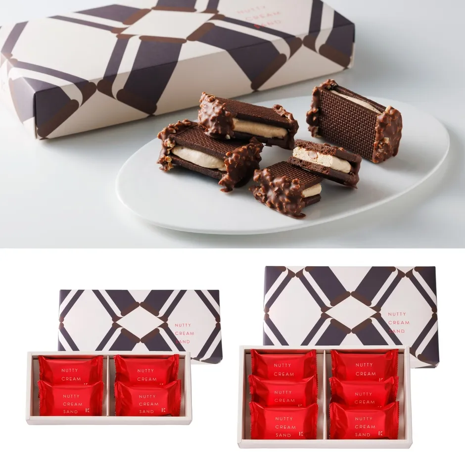 チョコレートサンドクッキーとギフトボックス