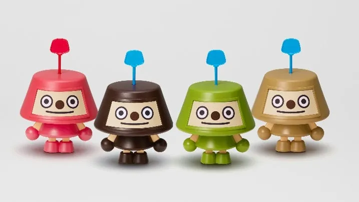 組み立てたピノキャラフィギュア