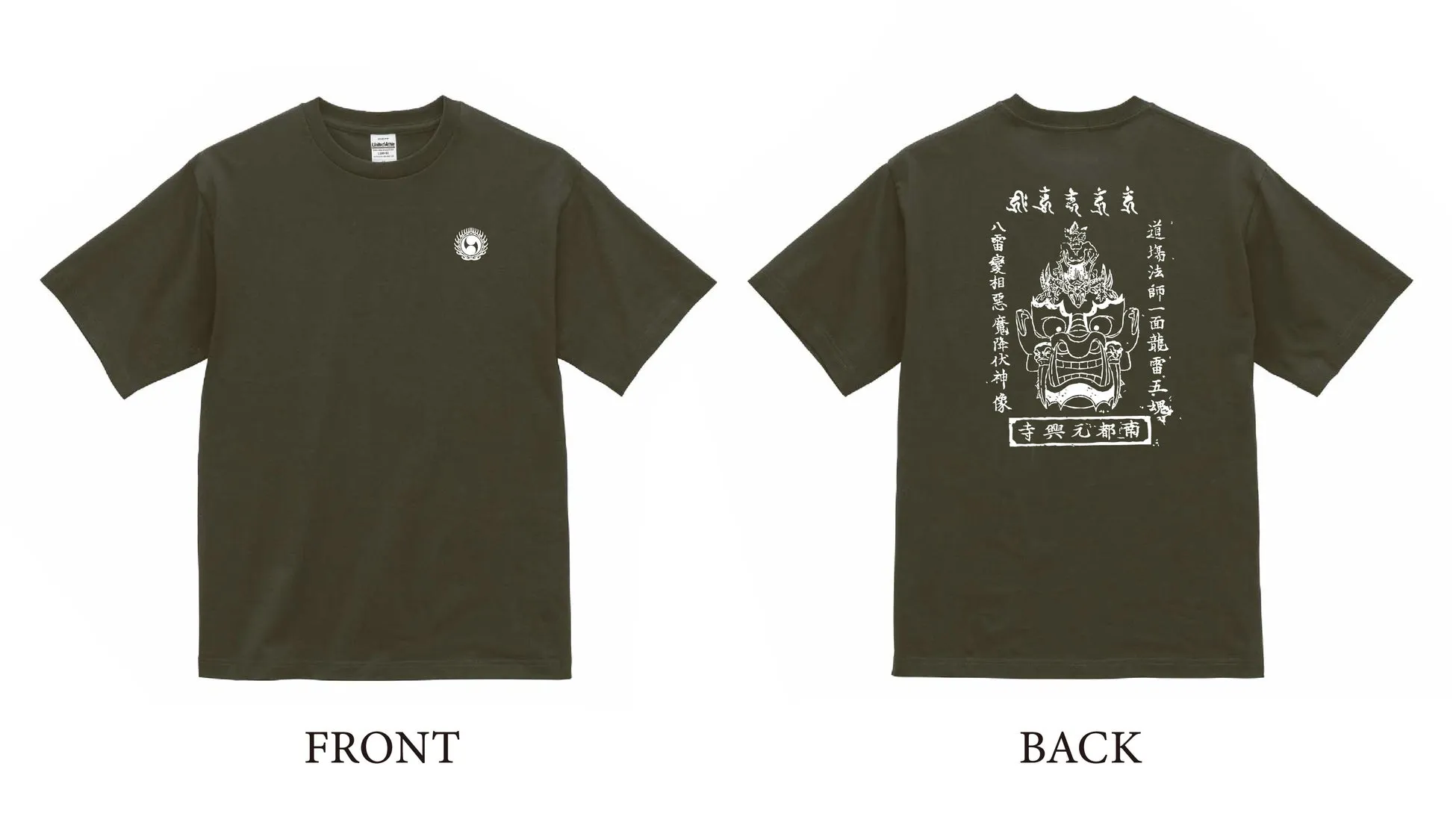 八雷神面Tシャツ