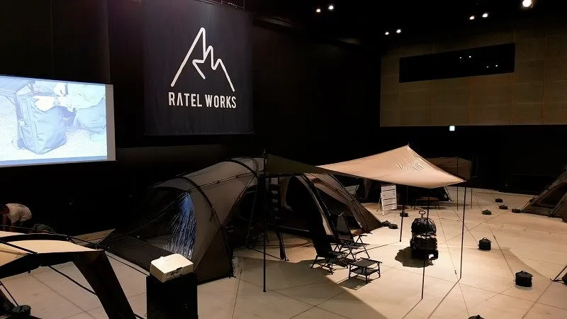 RATELWORKSテント展示