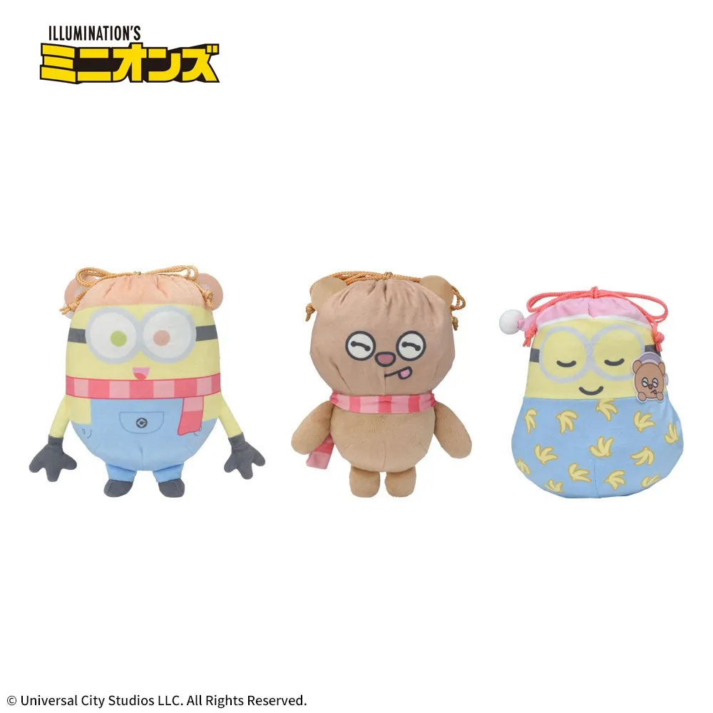 ミニオン ぬいぐるみ巾着“ボブ＆ティム”