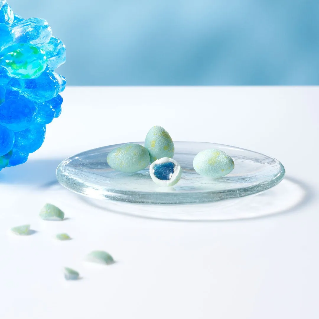 青い卵型のチョコレート