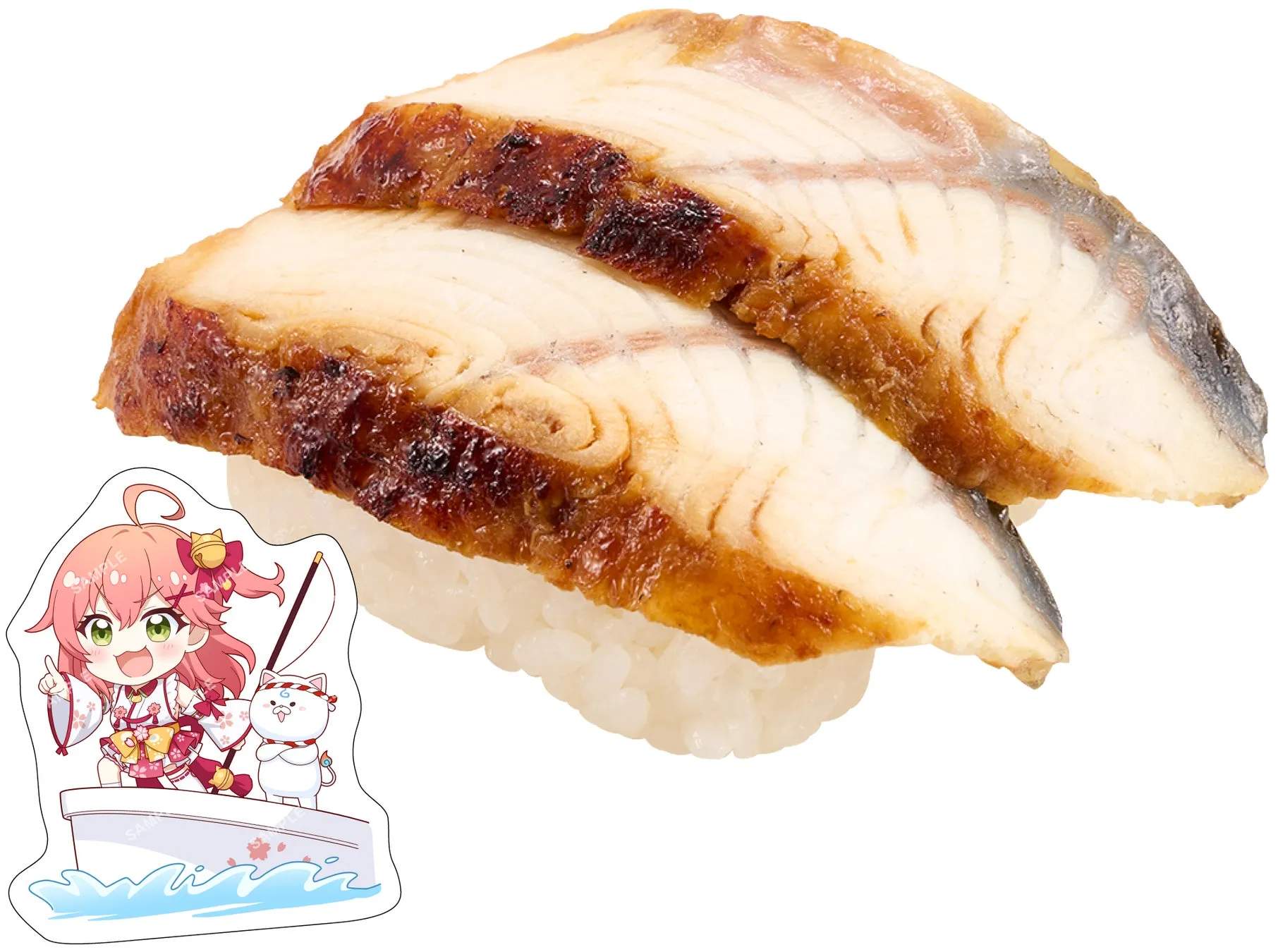 うなぎの握り寿司のイラスト