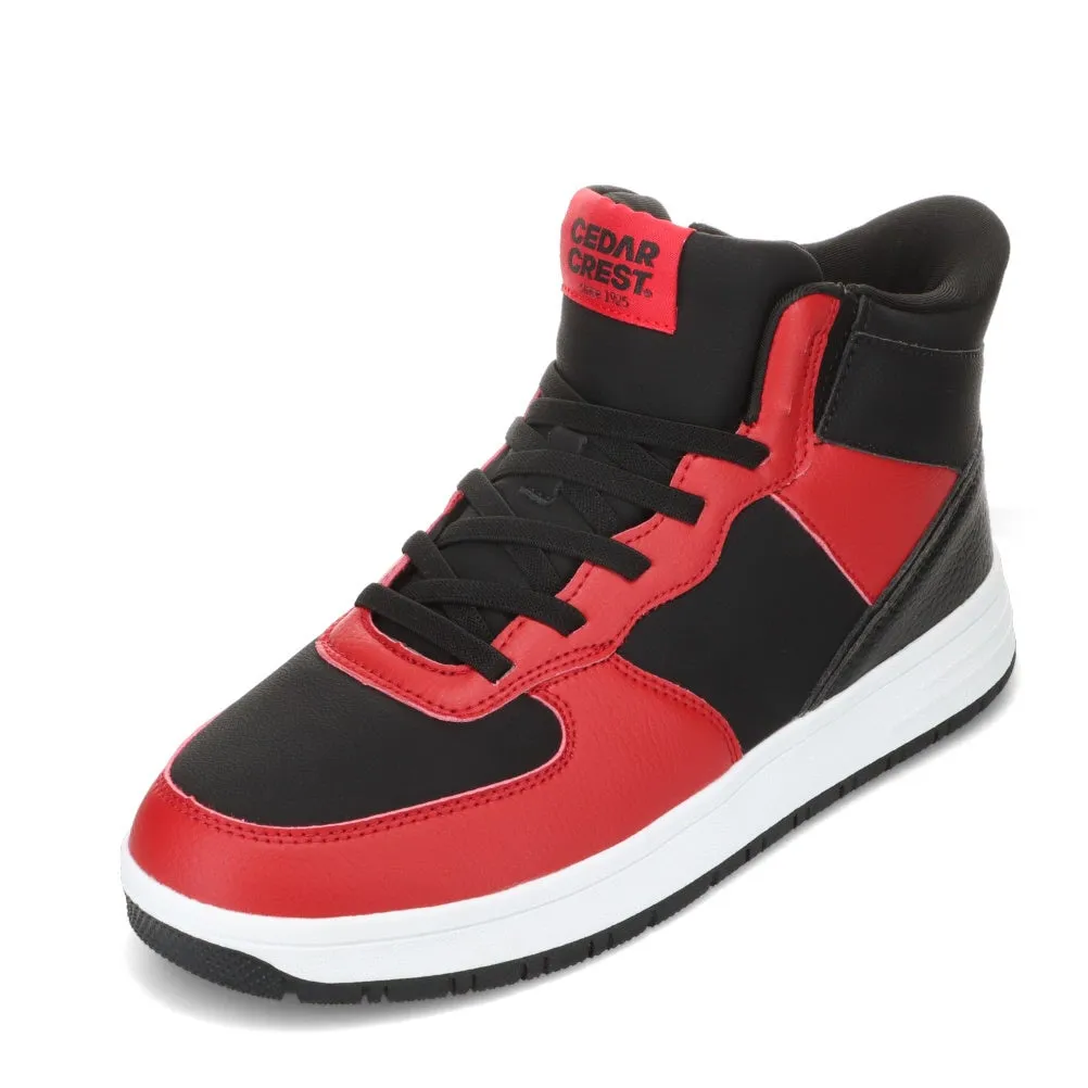 メンズスニーカー（赤黒）