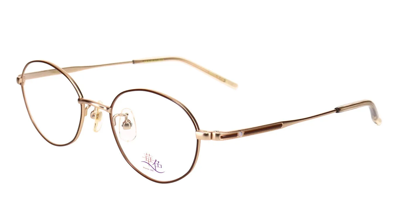 丸いフレームの眼鏡の画像