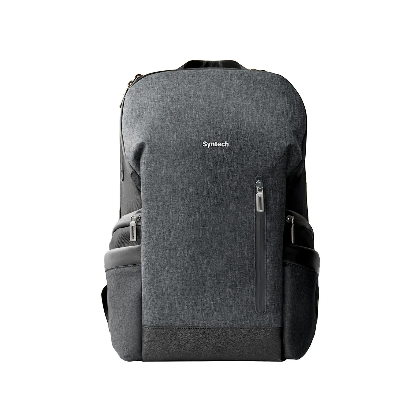 グレーのバックパックの正面ショット