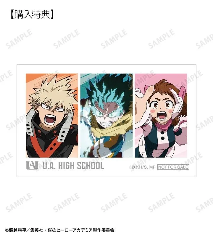 僕のヒーローアカデミアのキャラクターが描かれたグッズの画像です。