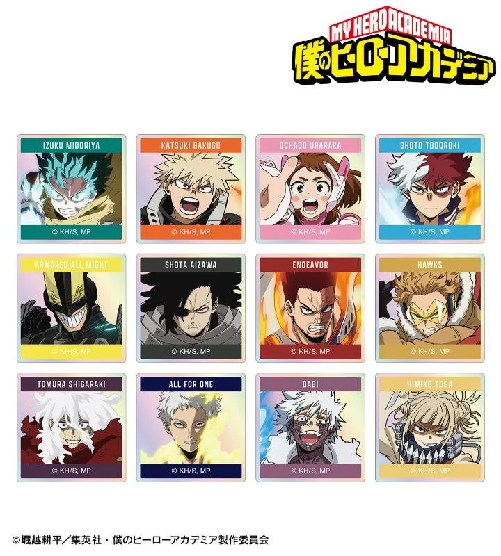 僕のヒーローアカデミアのキャラクターのイラストが描かれたカードの画像です。