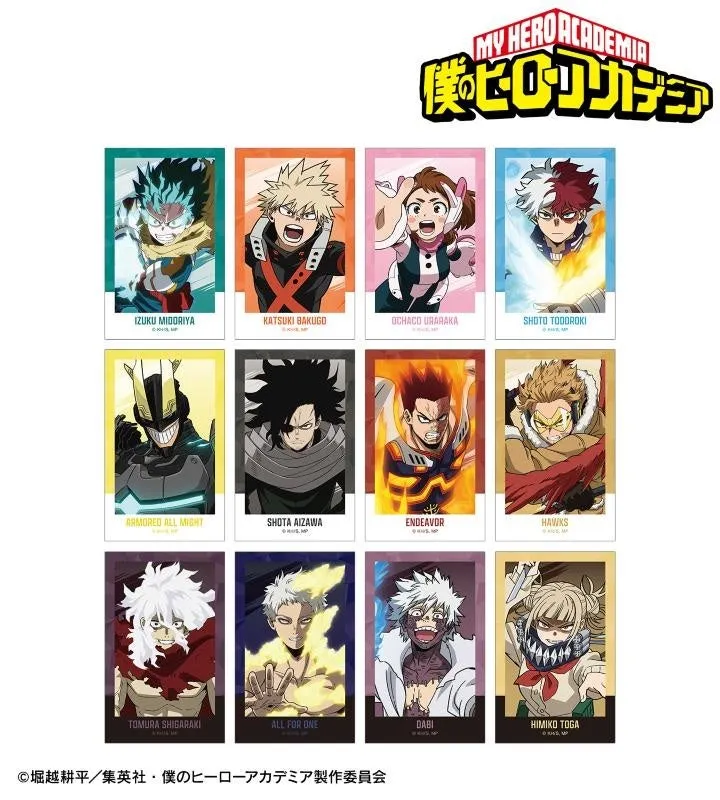 アニメ「僕のヒーローアカデミア」のキャラクターが描かれたイラスト。