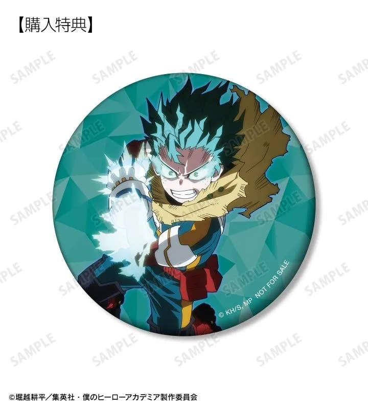 緑谷出久が描かれた缶バッジ。