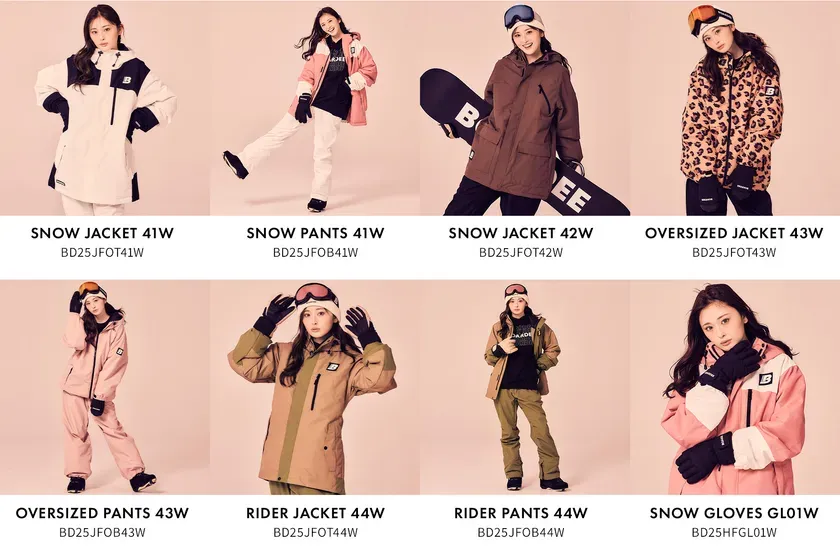 ウェアとアクセサリーの詳細がわかる画像