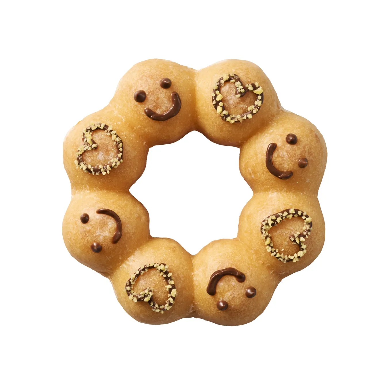 ドーナツ デコレーション例 (ハート)