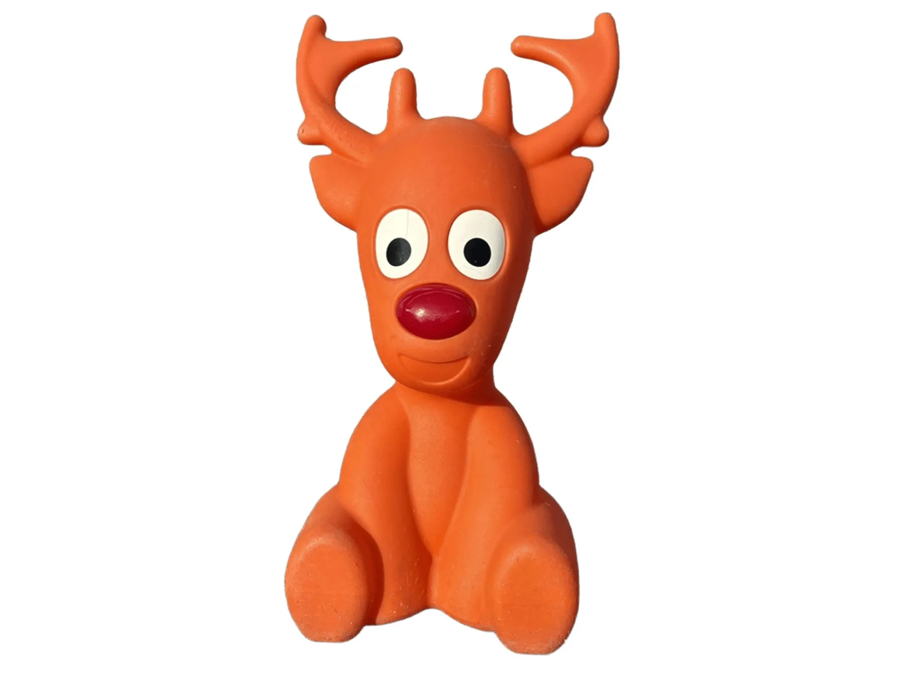 オレンジ色のトナカイのおもちゃ